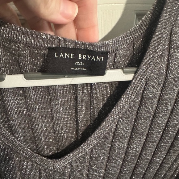 Lane Bryant Metallic Ribbed Sweater Dress - Picture 2 of 4